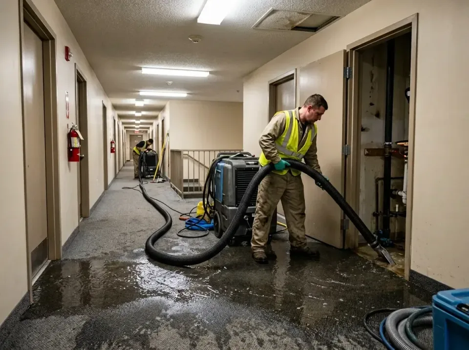 multi-unit-apartment-hallway-f-005 — frequently asked questions, Emergency Burst Pipe Water Extraction & Removal in Midfield…